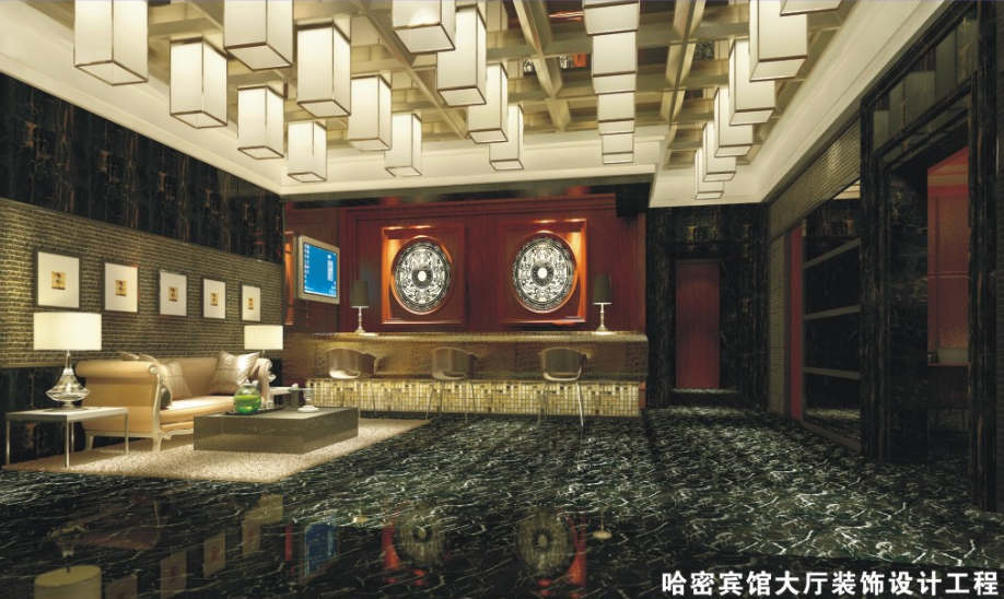 哈密賓館大廳裝飾設(shè)計(jì)工程